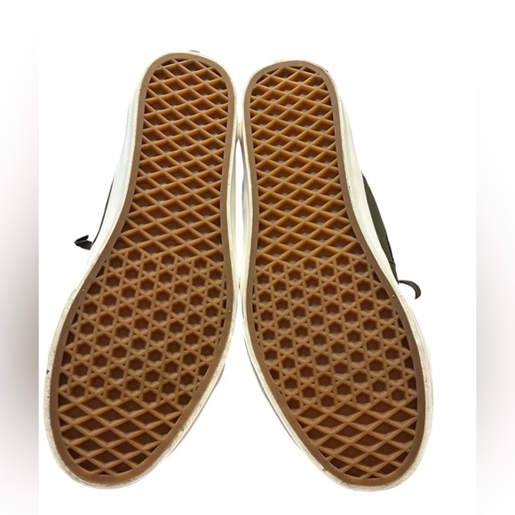 VANS Sk8-Hi Tapered Men’s sz 7 Soft Leather Green/True White Worn Once EUC - Picture 4 of 6